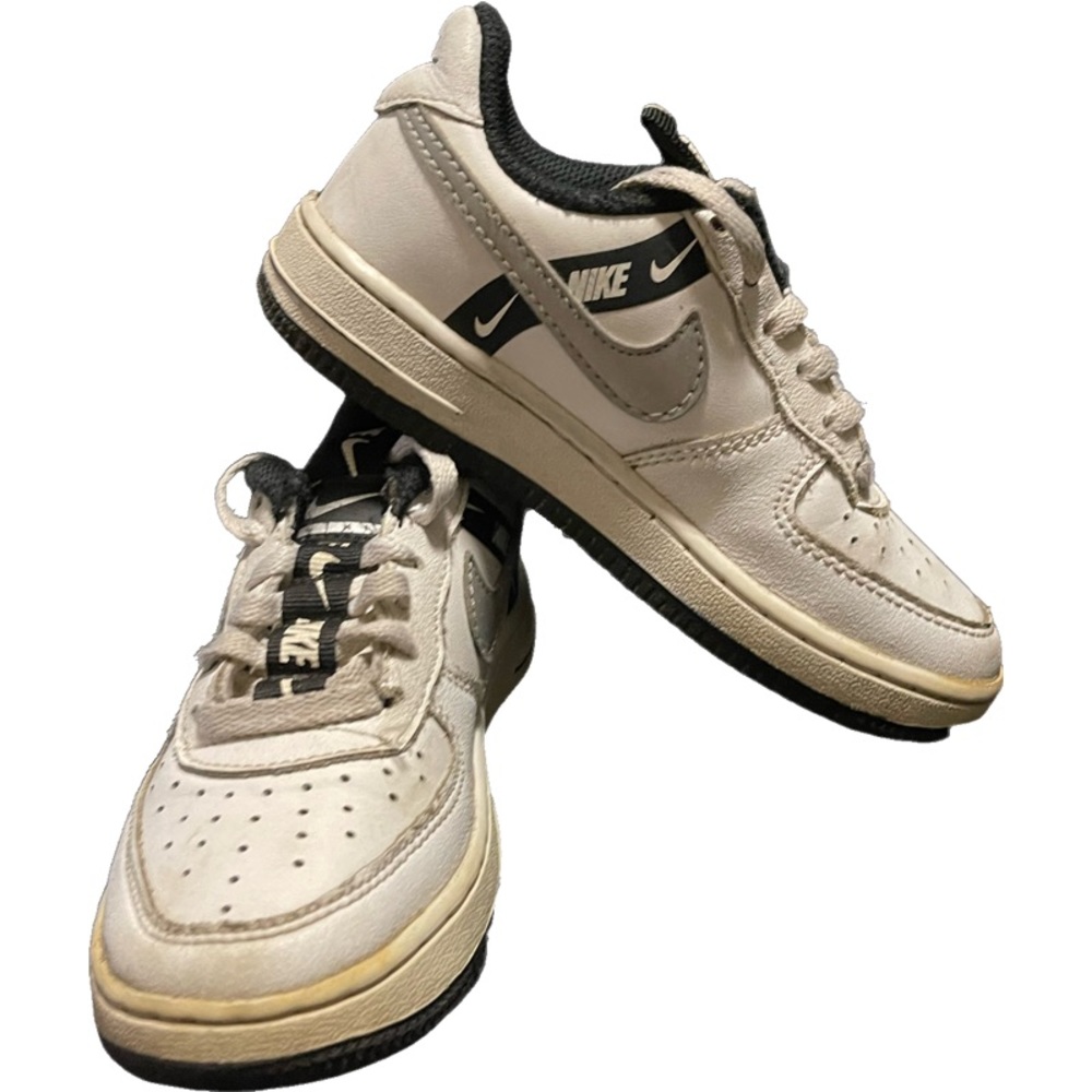 Nike Air Force 1 Black/Gray/White Kids Sneakers Size 11C